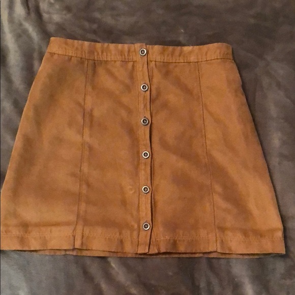 Hollister Co. brown suede mini skirt - Picture 3 of 3
